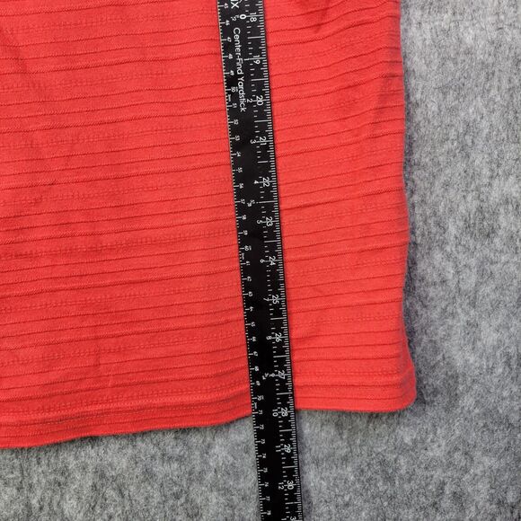 Goodfellow Men T shirt Small Textured Standard Fit Casual Orange Short Sleeve - Picture 5 of 6